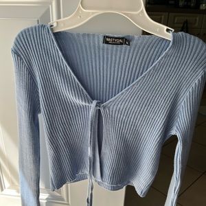Nasty gal half tie sweater